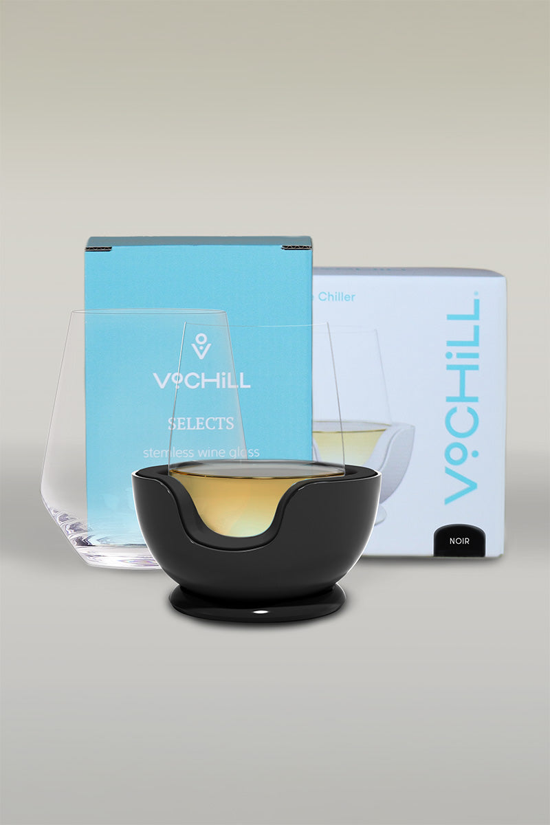 Stemless Chiller Gift Set - Noir