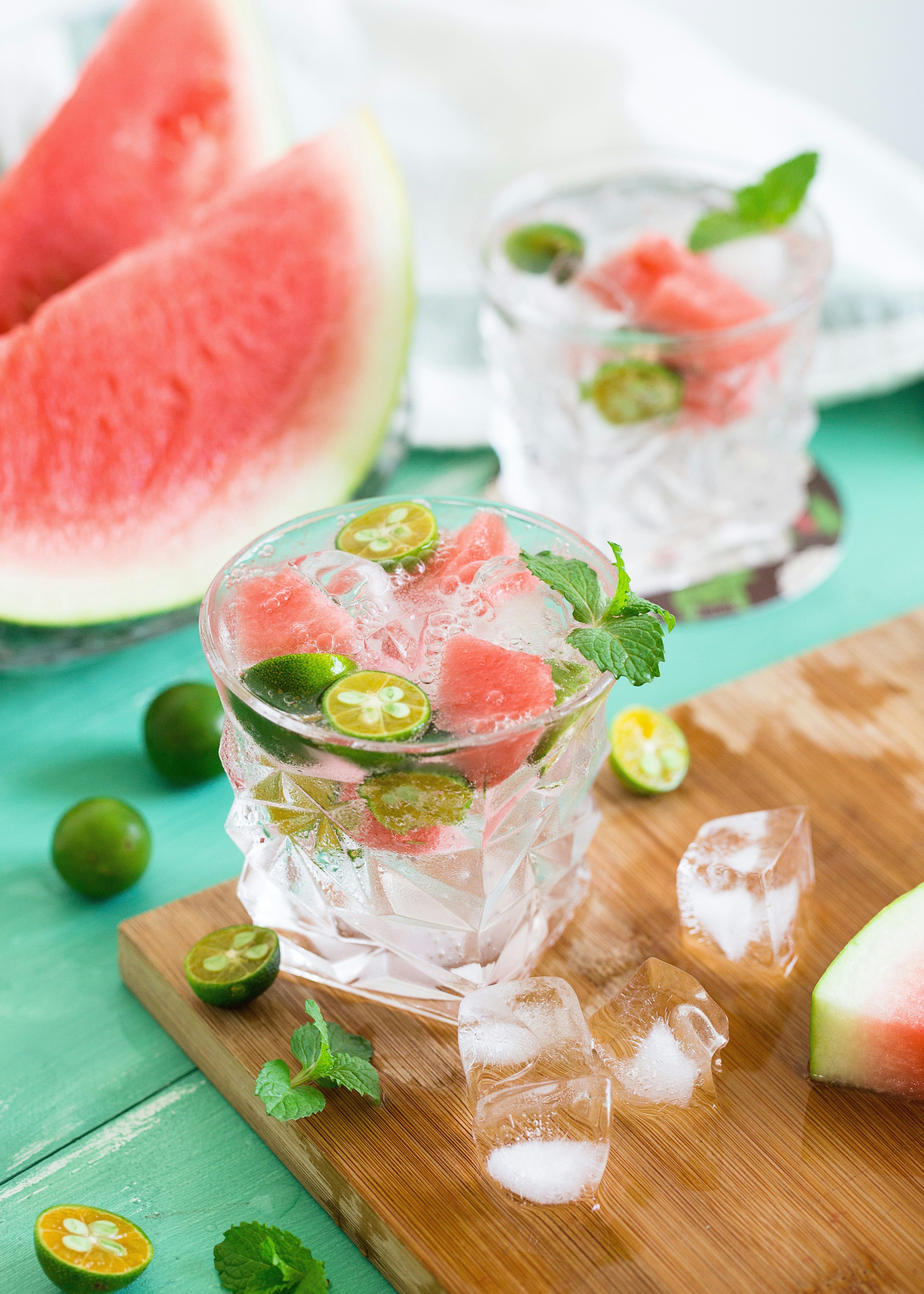 watermelon lime easy summer cocktail