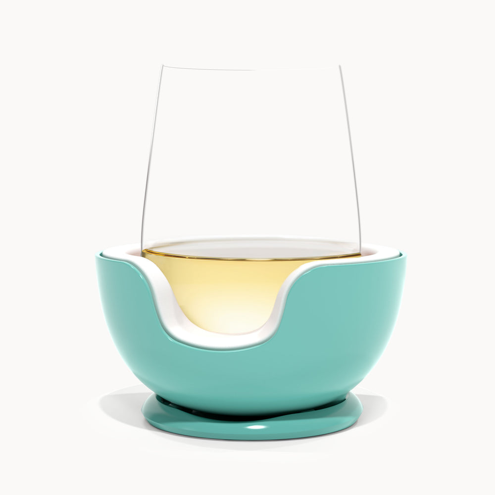 Stemless Wine Chiller Sale Item Cyan