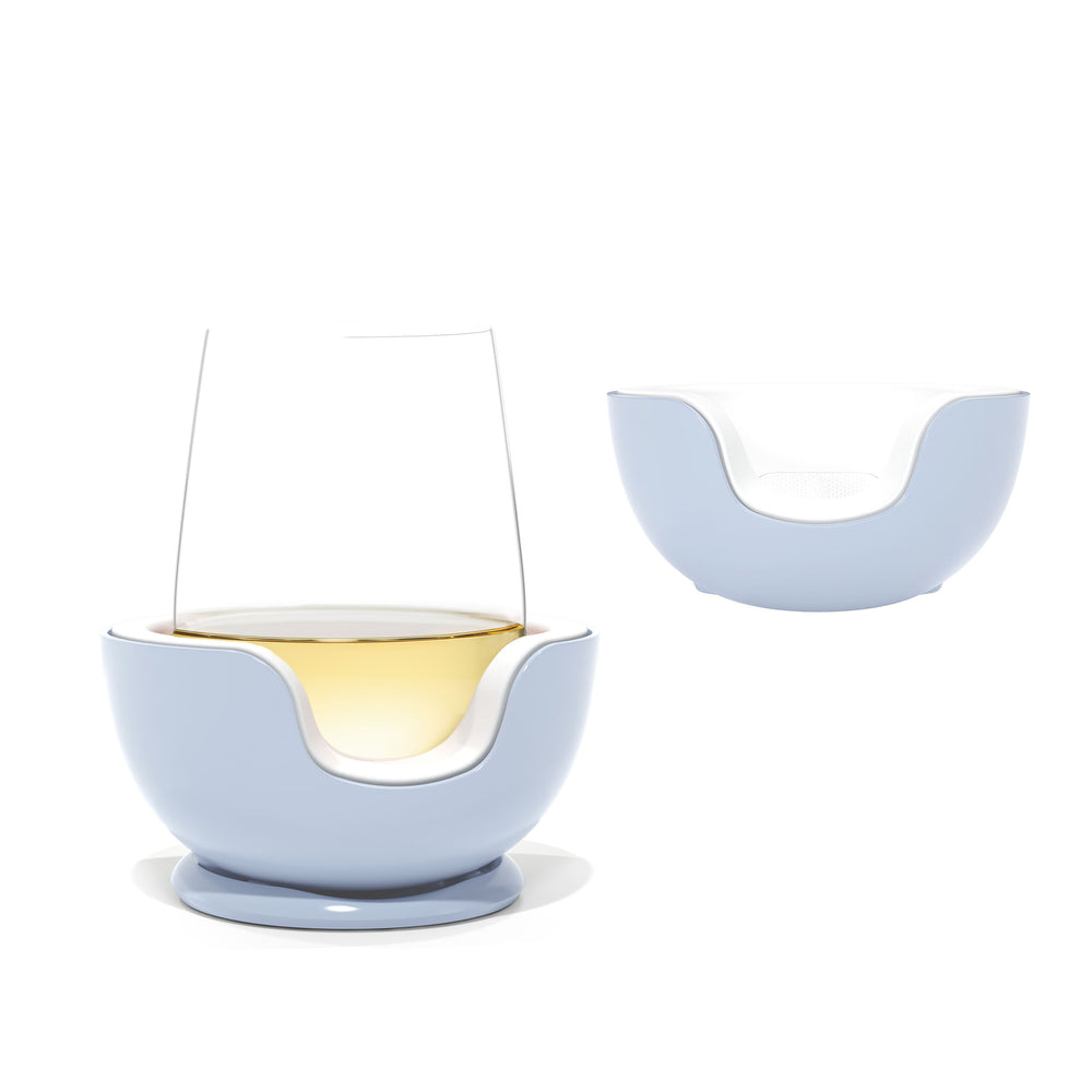 The Perfect Gift - Stemless Wine Chiller + Extra Chill Cradle