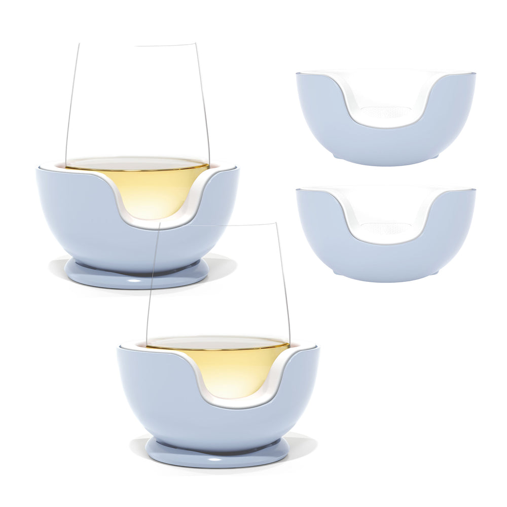 
                      
                        The Perfect Set - Stemless Wine Chiller Pair + 2 Extra Chill Cradles
                      
                    