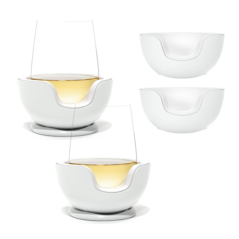 
                      
                        The Perfect Set - Stemless Wine Chiller Pair + 2 Extra Chill Cradles
                      
                    