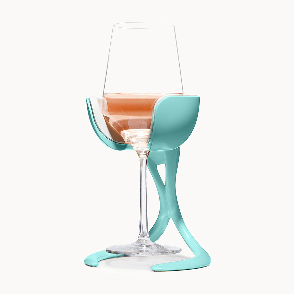 Stemmed Wine Chiller Cyan