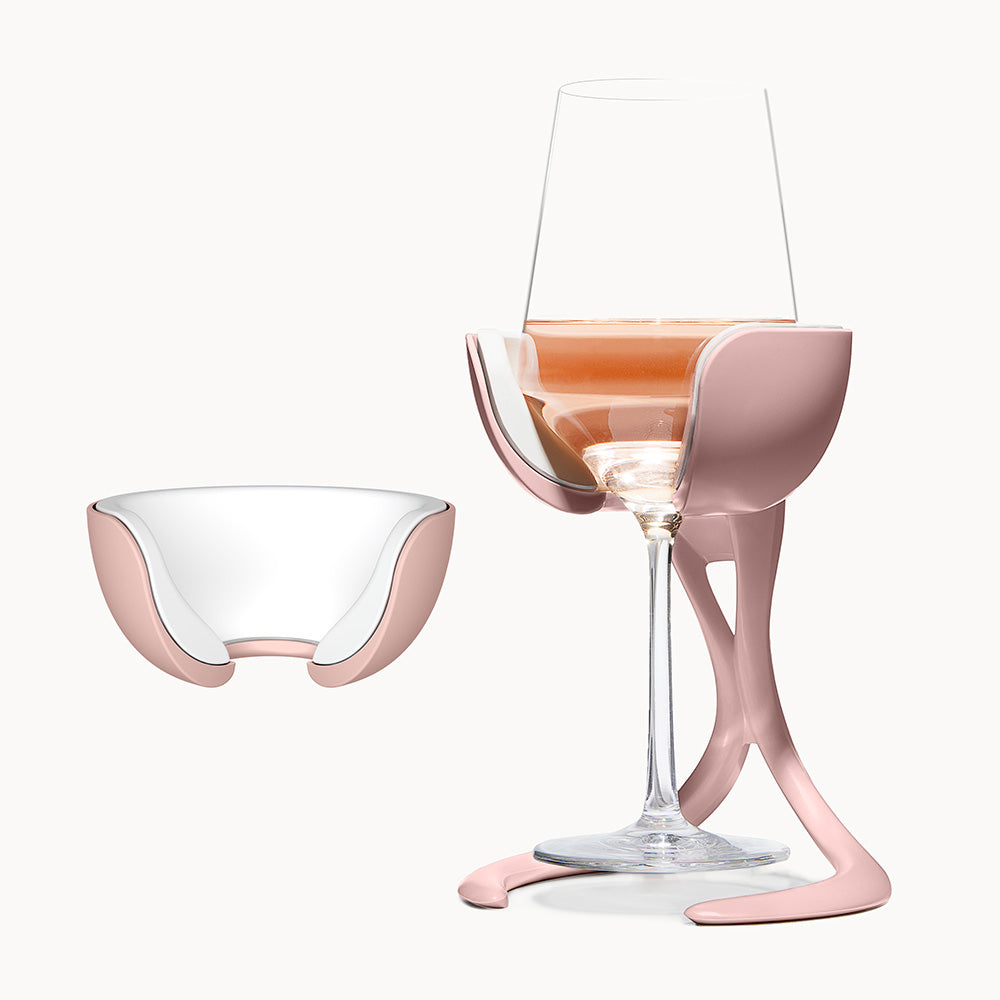 Stemmed Wine Chiller + Extra Chill Cradle Rose
