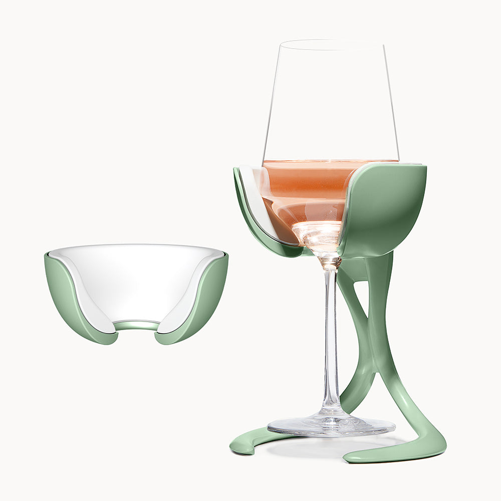 Stemmed Wine Chiller + Extra Chill Cradle Sage
