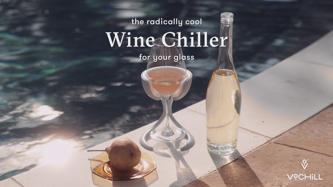 Video demonstrating how to use a stemmed wine glass chiller from VoChill