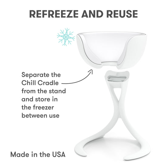 The Perfect Set - Stemmed Wine Chiller Pair + 2 Extra Chill Cradles