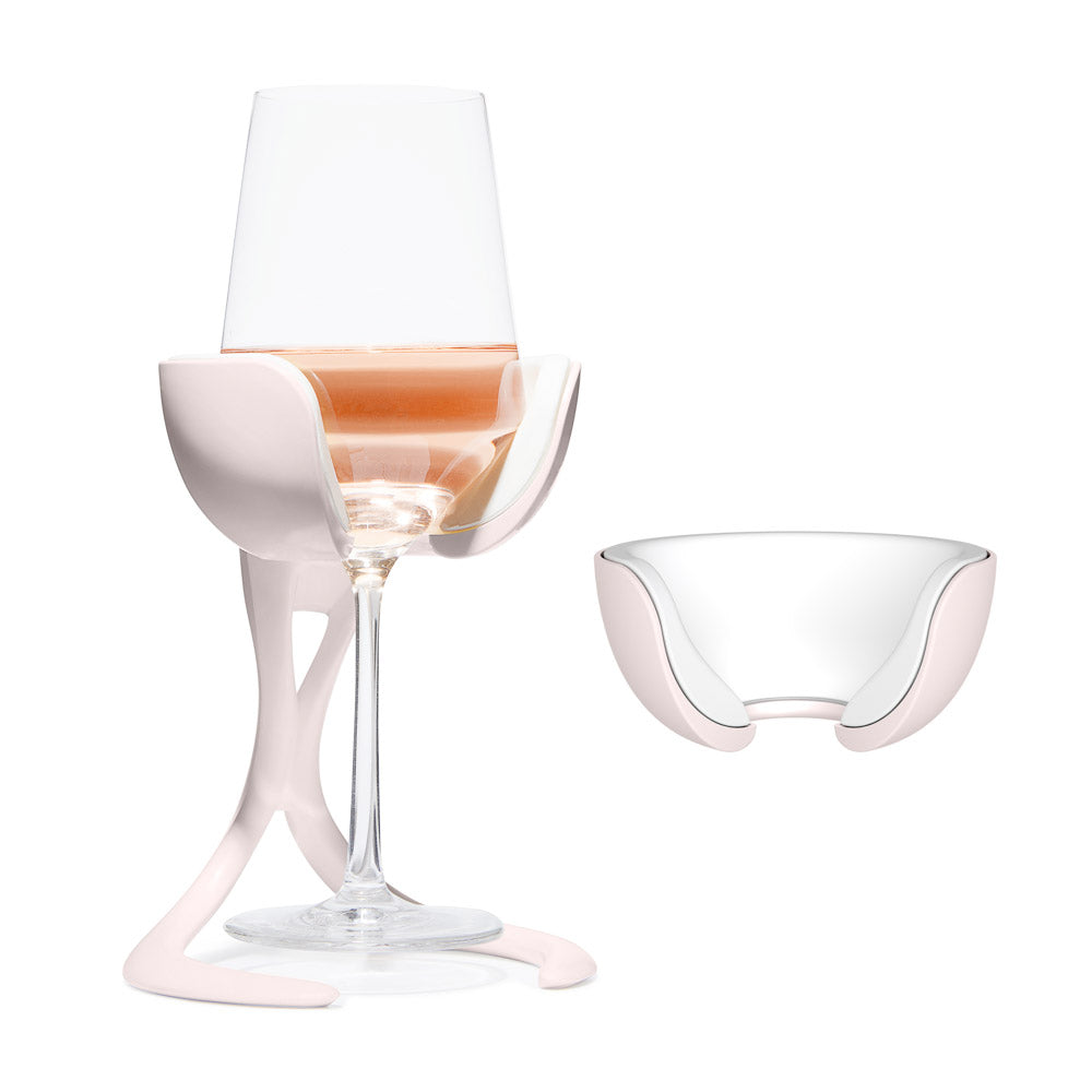 
                      
                        VoChill stemmed wine chiller + extra Chill Cradles in Blush color.
                      
                    